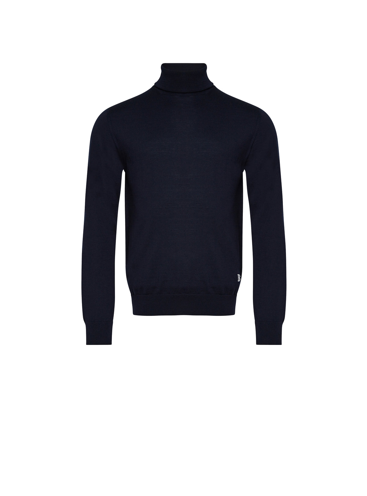 Pull à col roulé avec logo - Marine