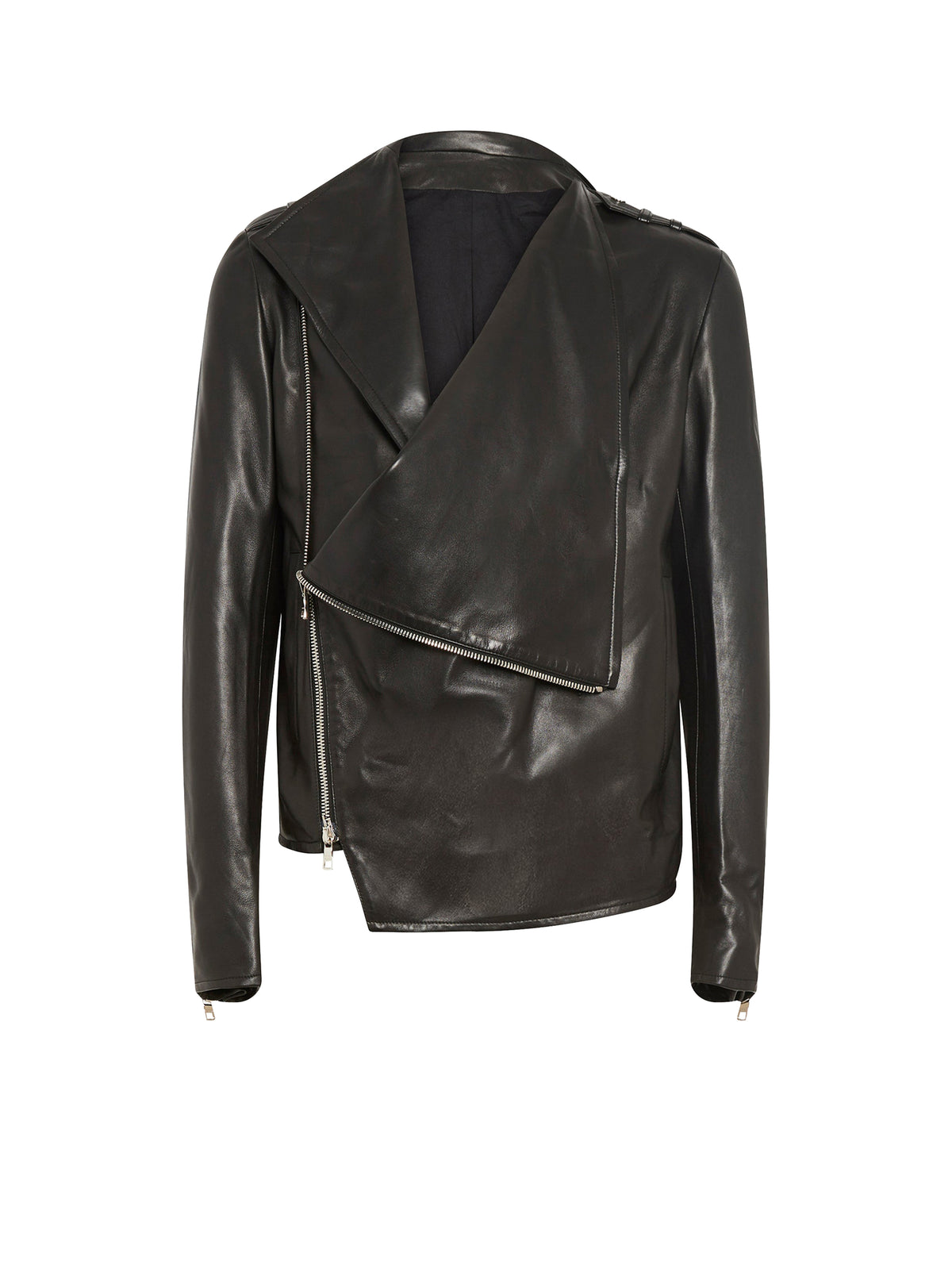 Veste en cuir - Noir