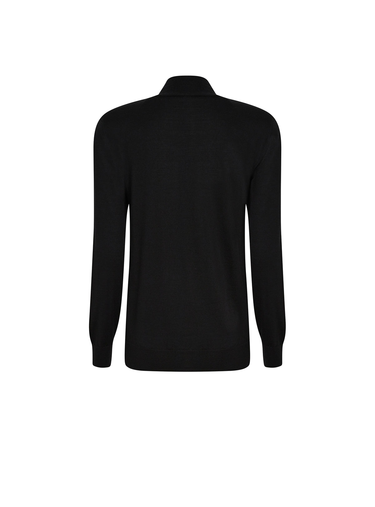 Pull 5 boutons col montant - Noir