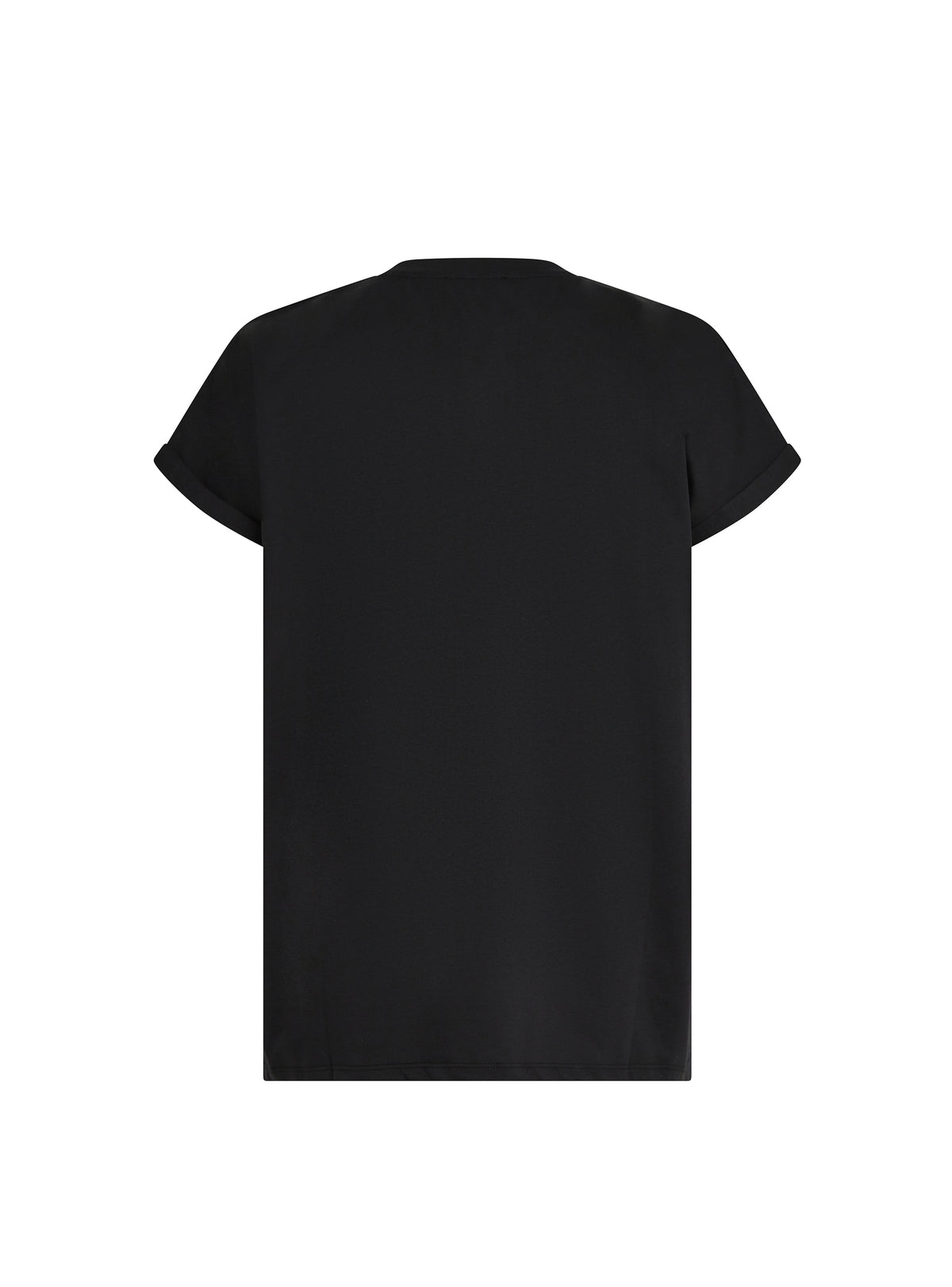 T-shirt en coton éco-design floqué petit logo balmain - Noir & Blanc