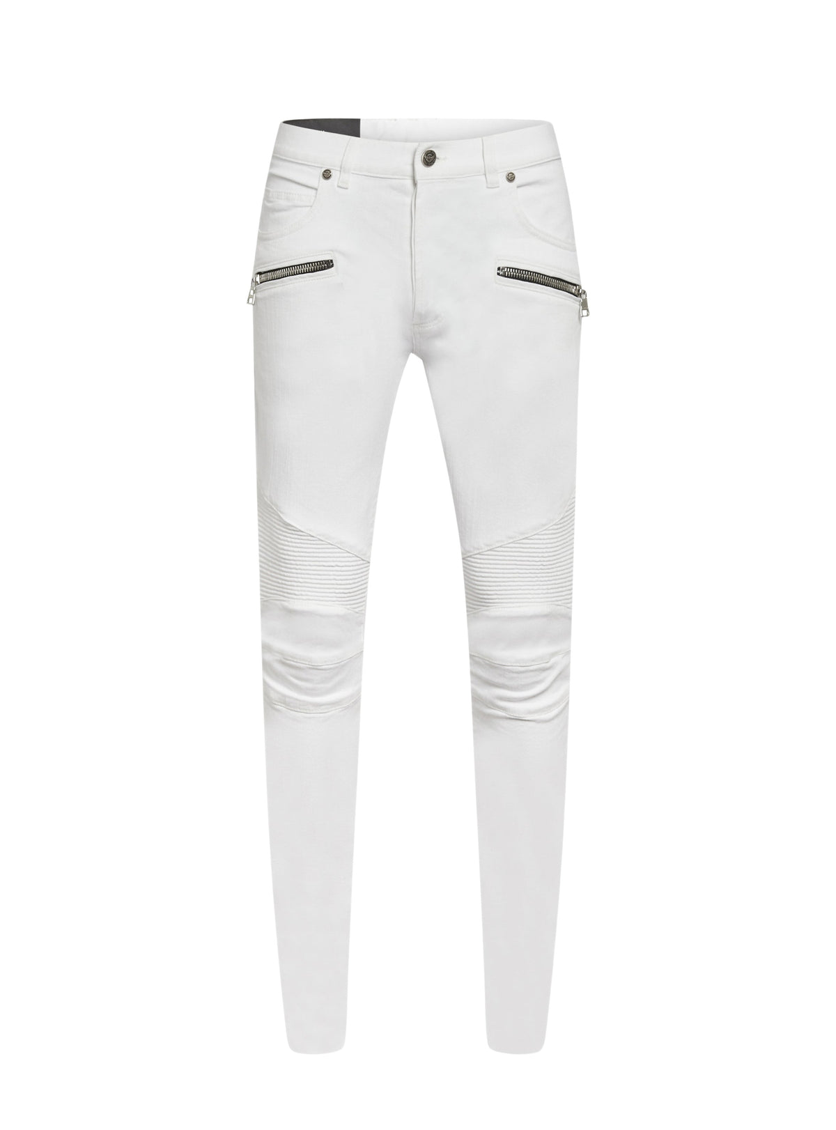 Pantalon slim en denim - Blanc