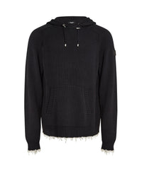 Pull tricoté destroy - Noir & Naturel