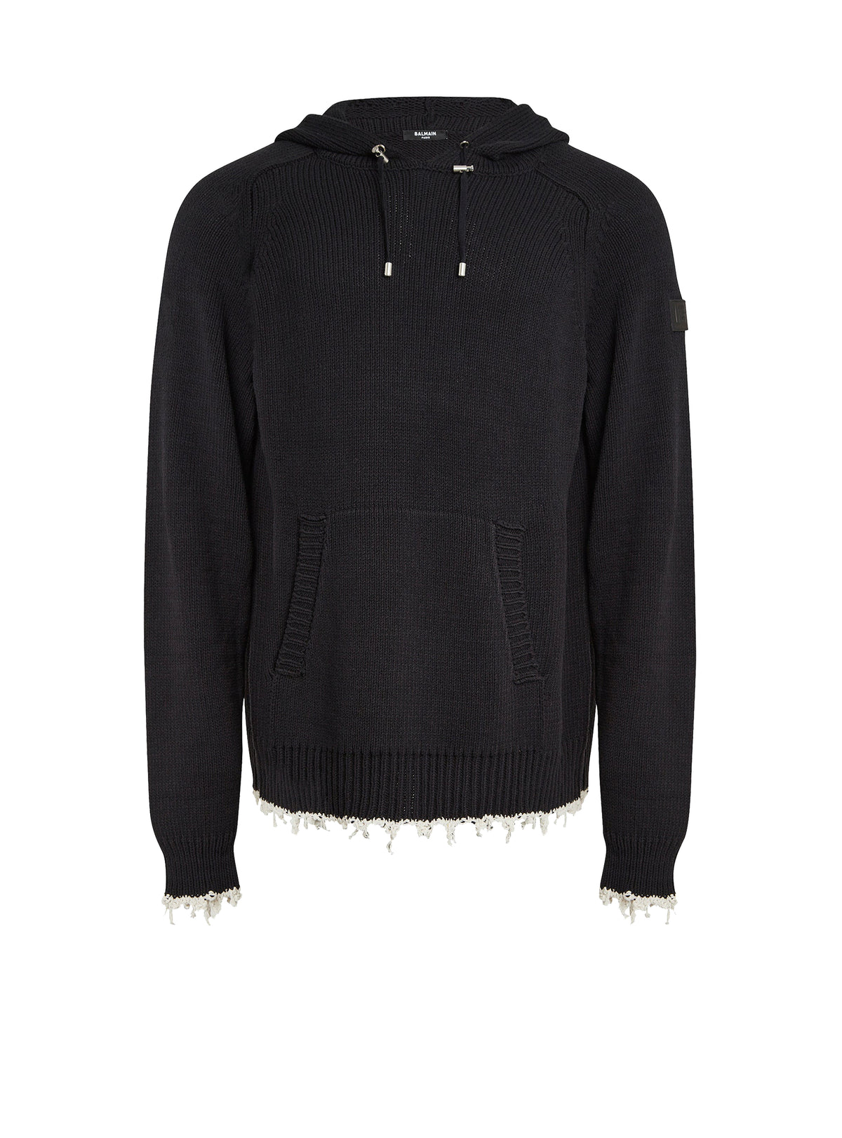 Pull tricoté destroy - Noir & Naturel