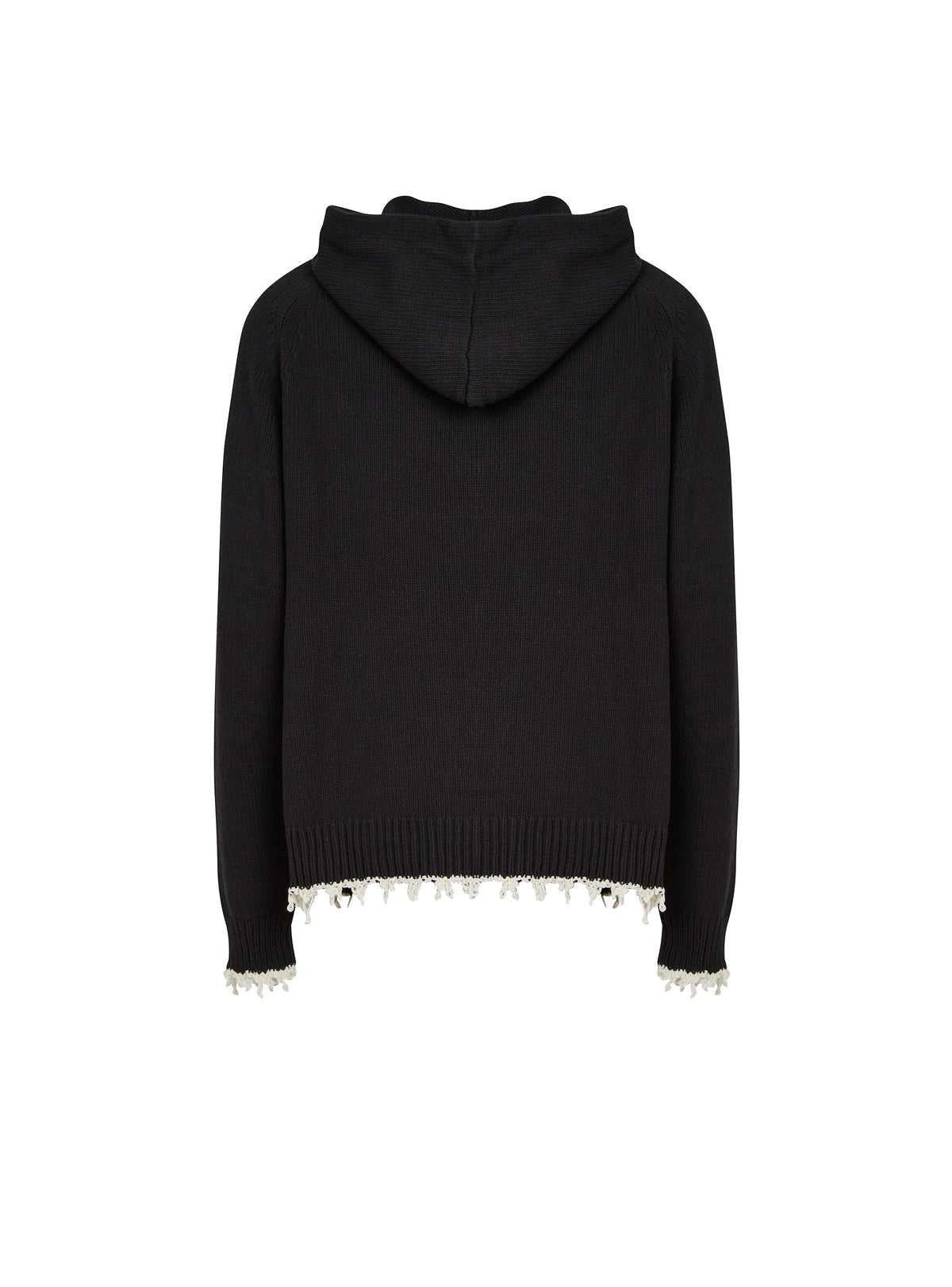 Pull tricoté destroy - Noir & Naturel