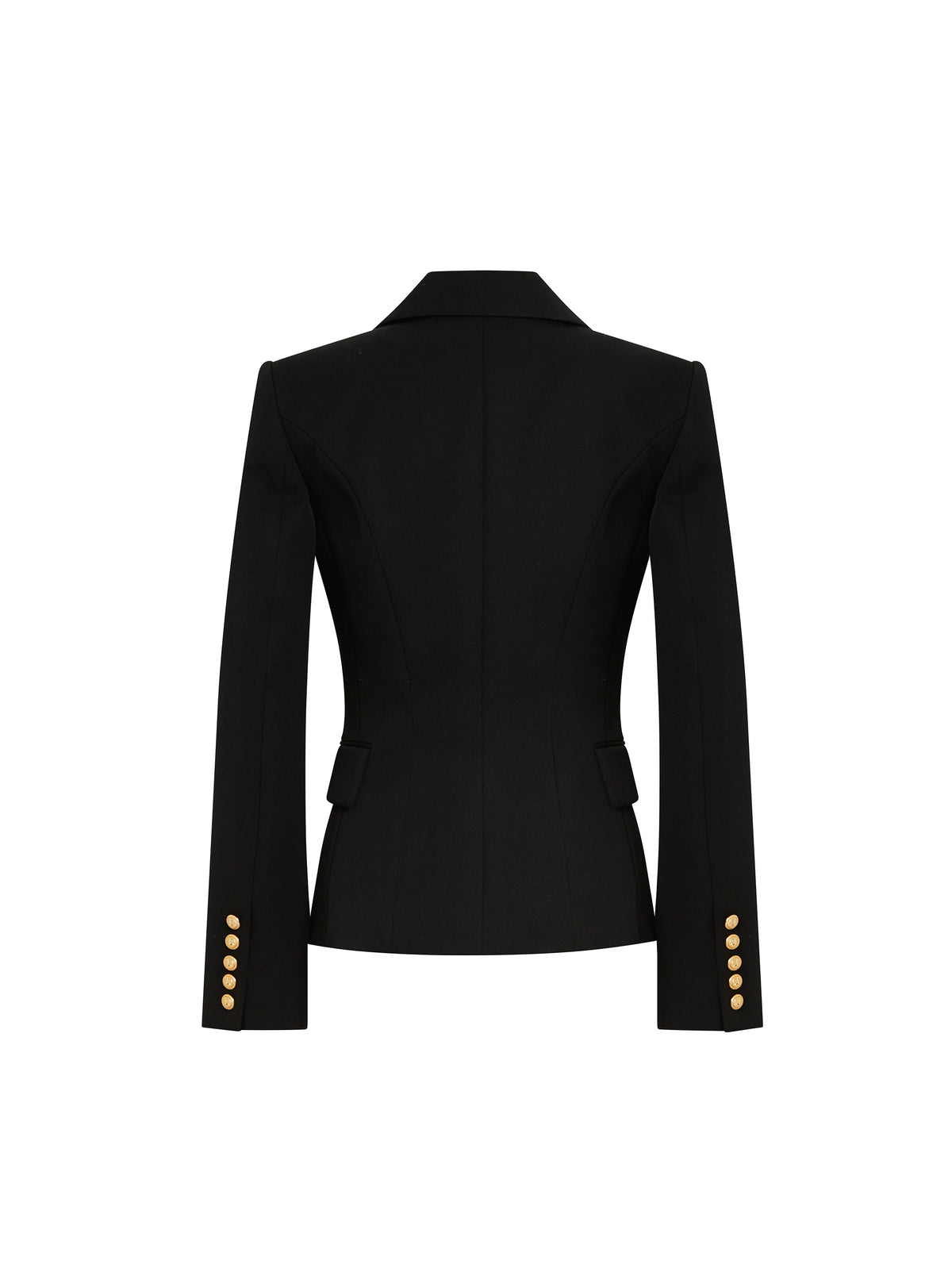 Blazer à simple boutonnage en laine - Noir