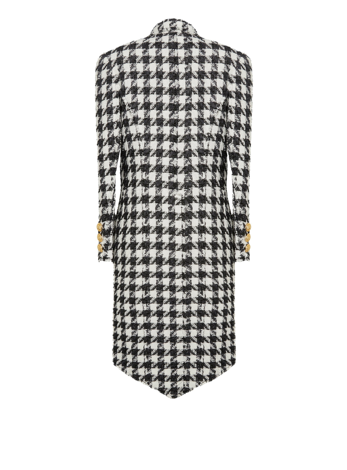 Veste boutonnée en tweed - Blanc & Noir