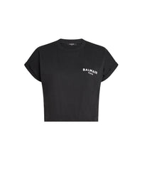 Short logo-print T-shirt - Black & White