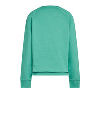 Sweat-shirt imprimé logo - Vert d'eau & Blanc