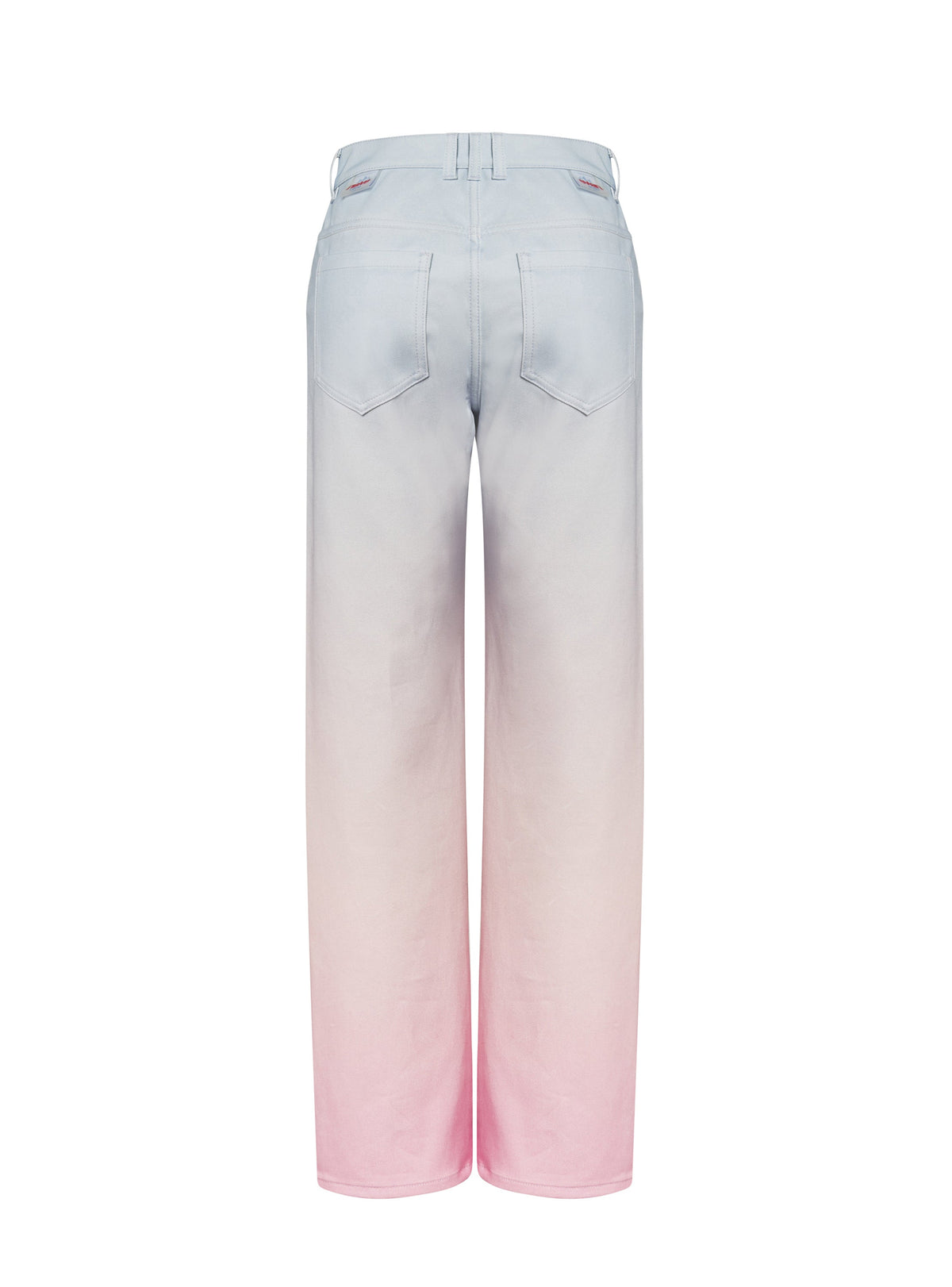 Jean large Balmain x Evian - Bleu, Rose pâle & Rose