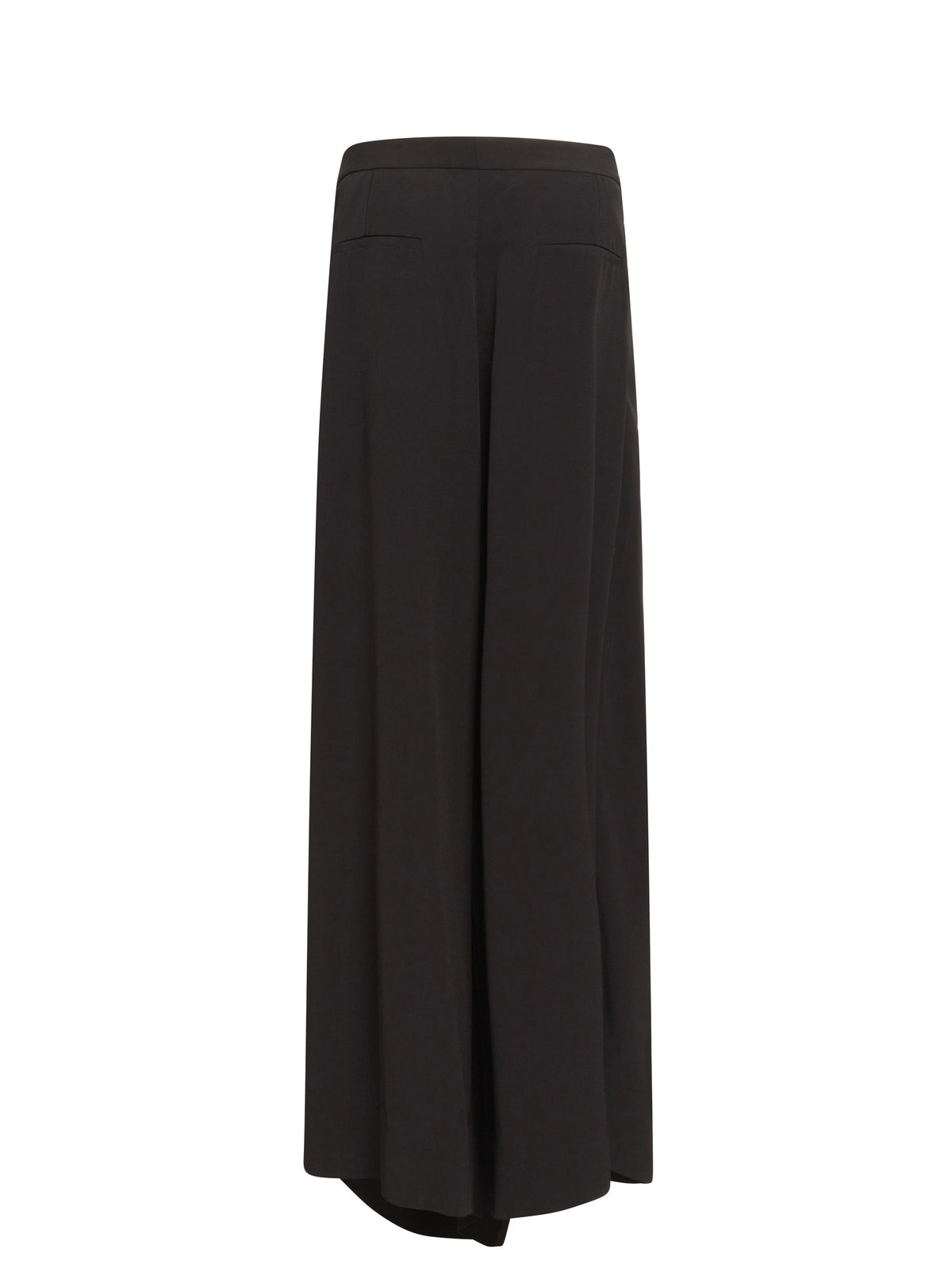 Pantalon large en crêpe multi-plis - Noir