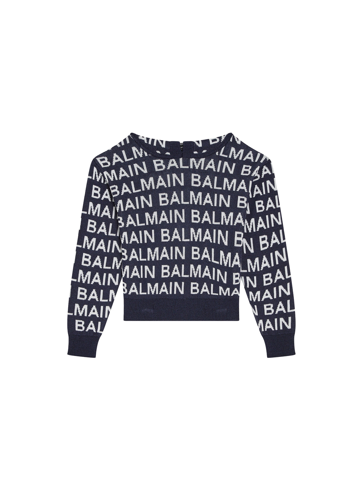 Knit hooded sweater - Blue