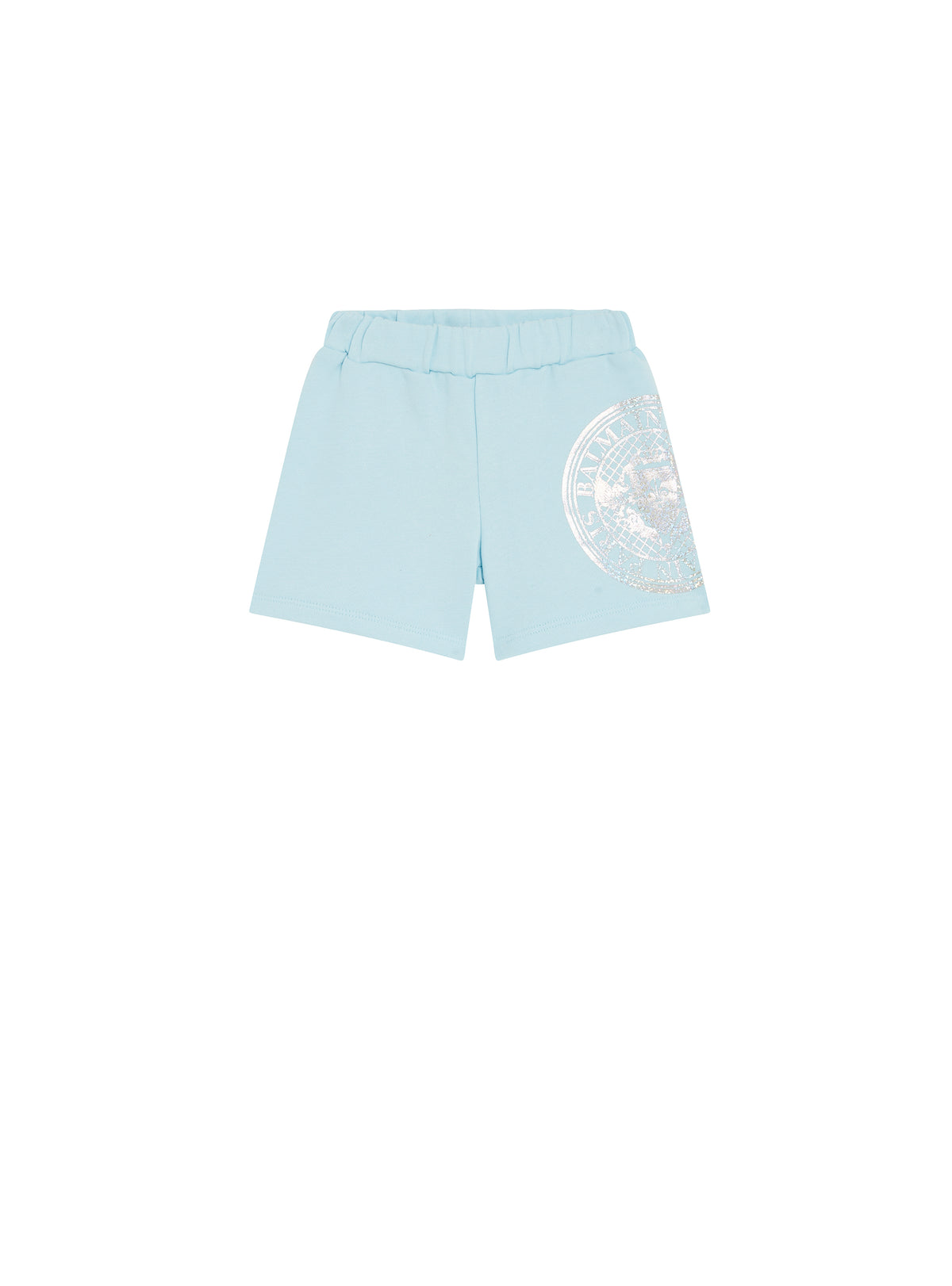 Short en coton à logo balmain - Bleu