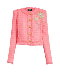 Tweed jacket - Dark Pink