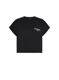 T-shirt court balmain paris floqué - Noir & Blanc