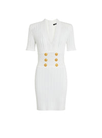 Robe en maille - Blanc