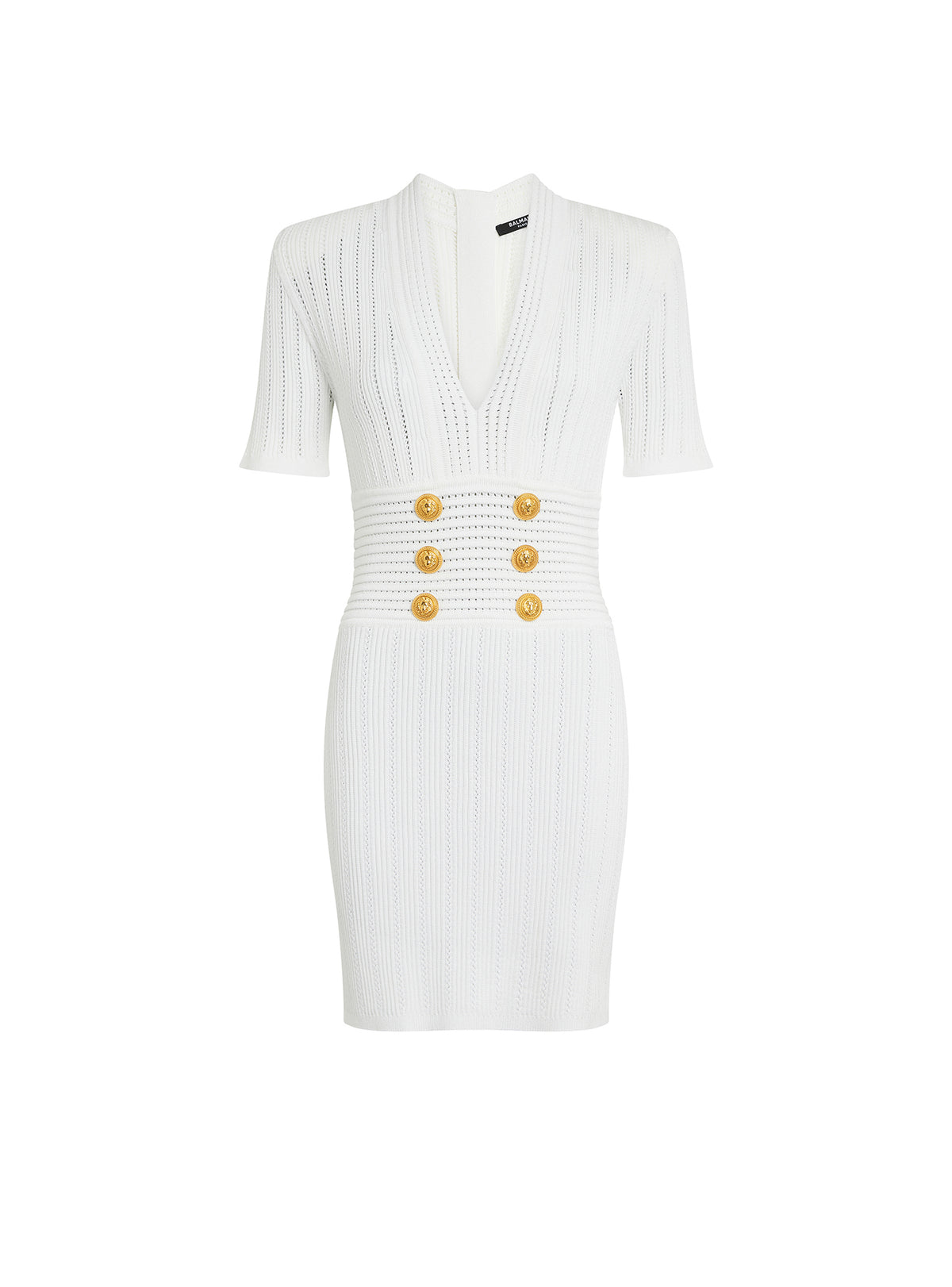 Robe en maille - Blanc