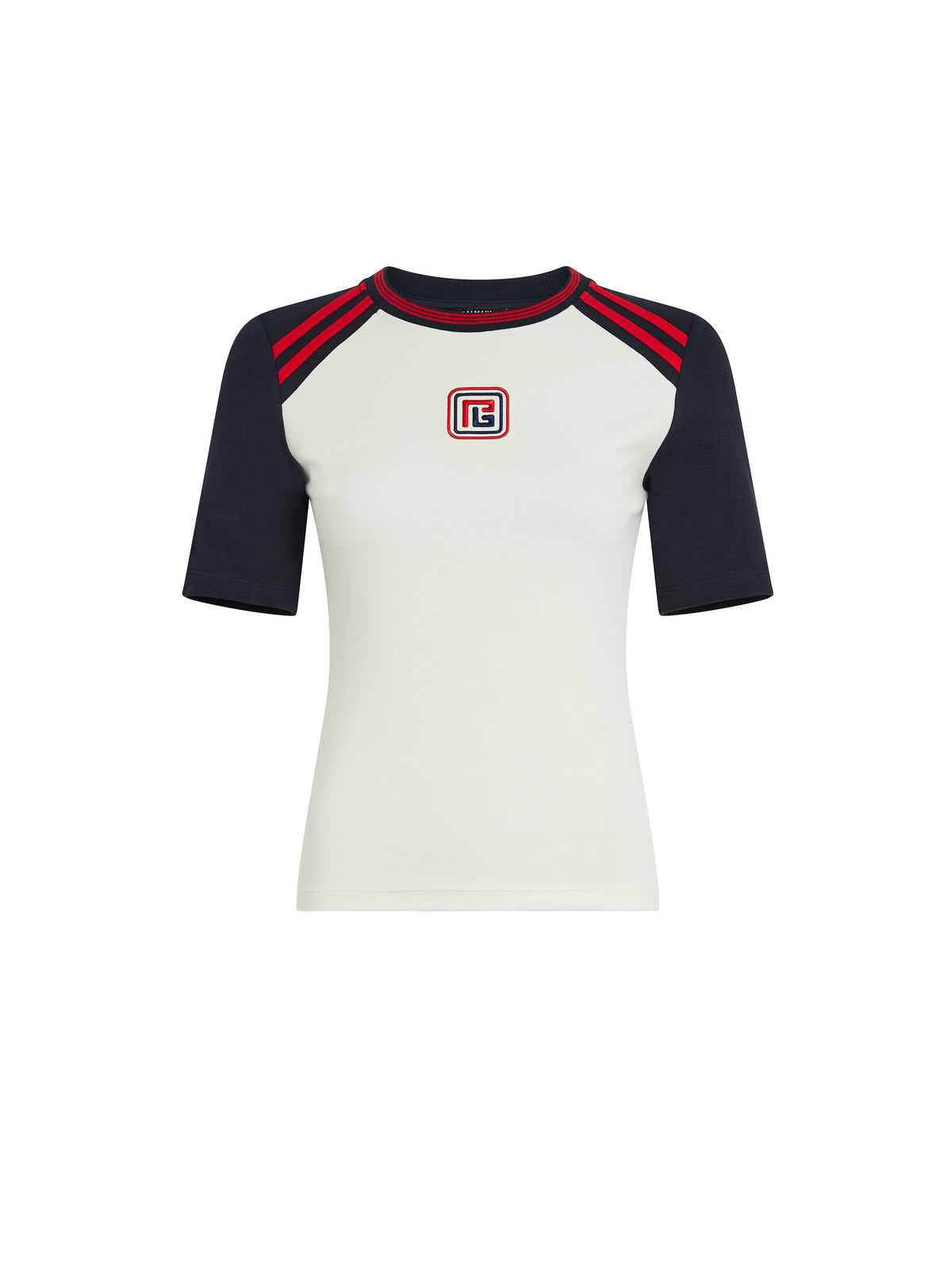 T-shirt pb - Crème & Marine & Rouge