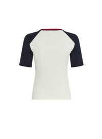 T-shirt pb - Crème & Marine & Rouge