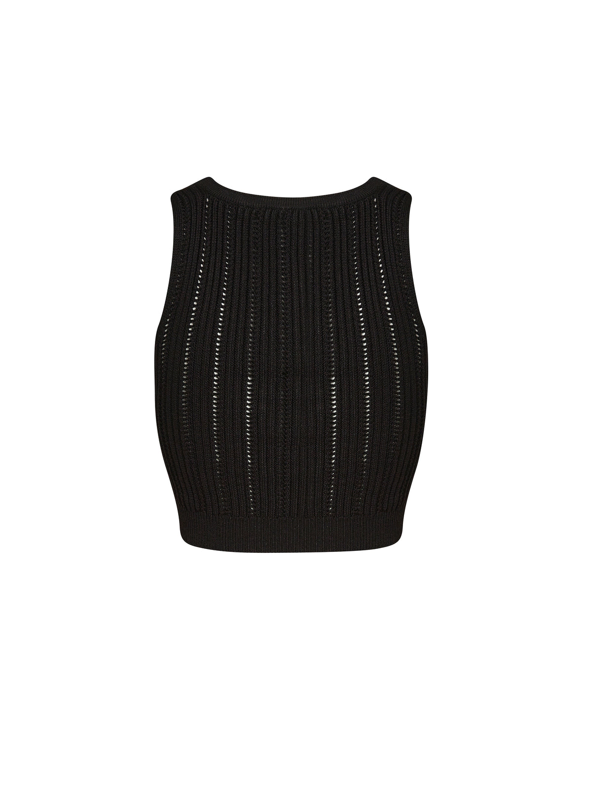 Haut court en maille - Noir