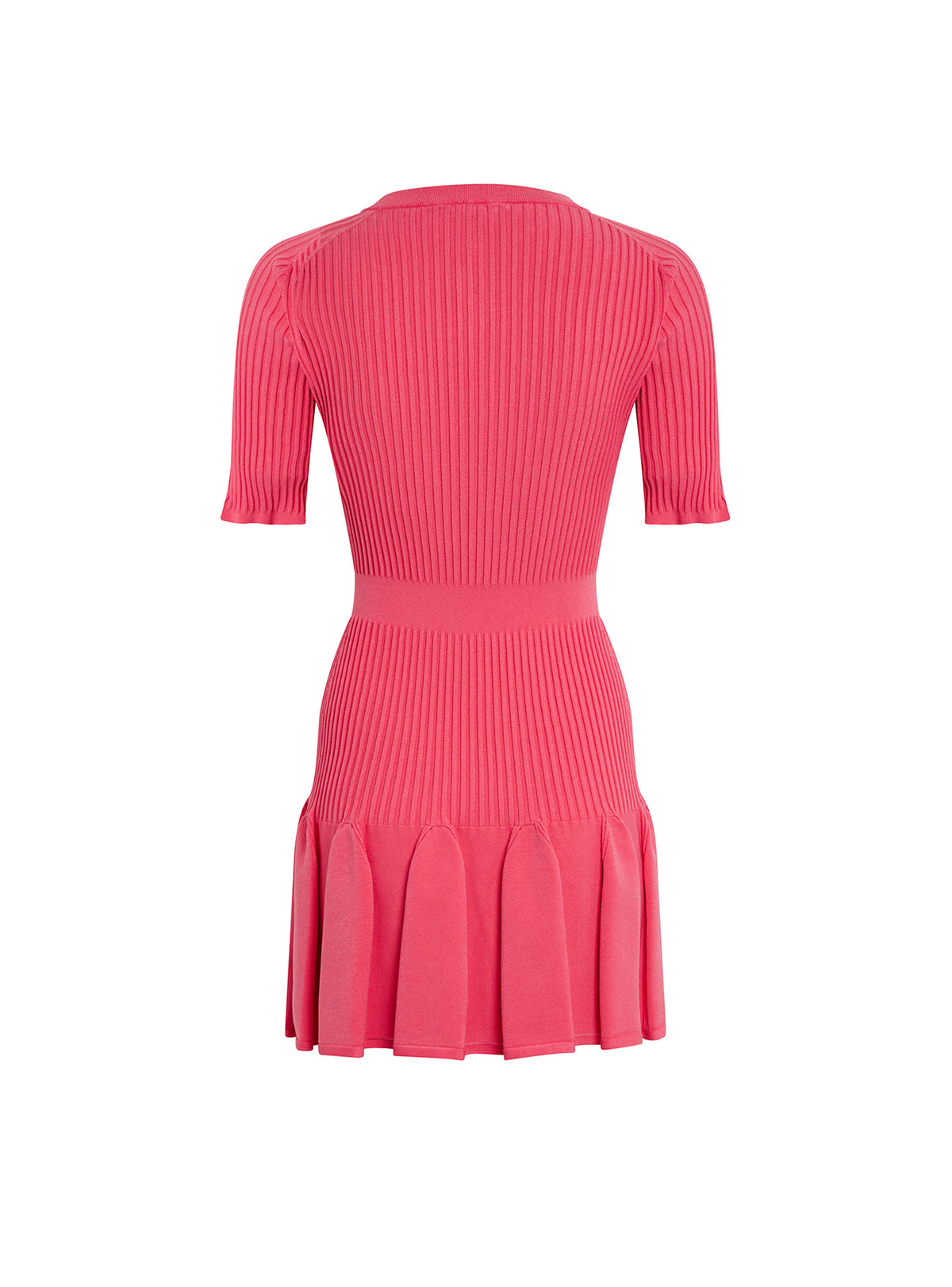 Robe patineuse en maille - Rose Foncé