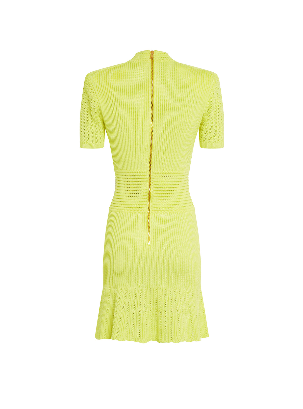 Robe patineuse en maille - Jaune