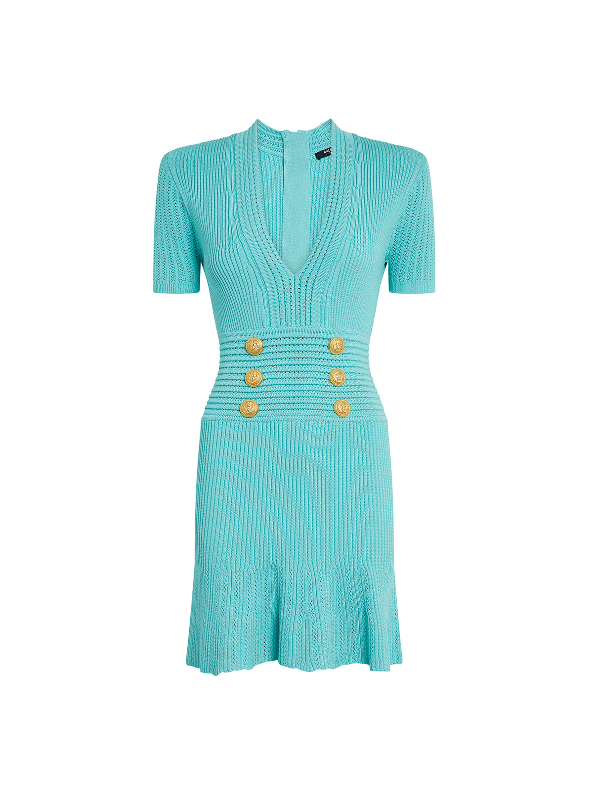 Robe patineuse en maille - Menthe