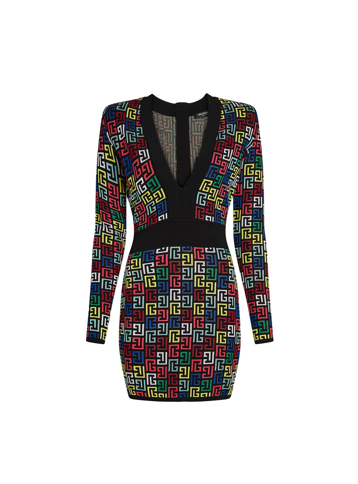 Robe en maille pop monogramme - Multicolore