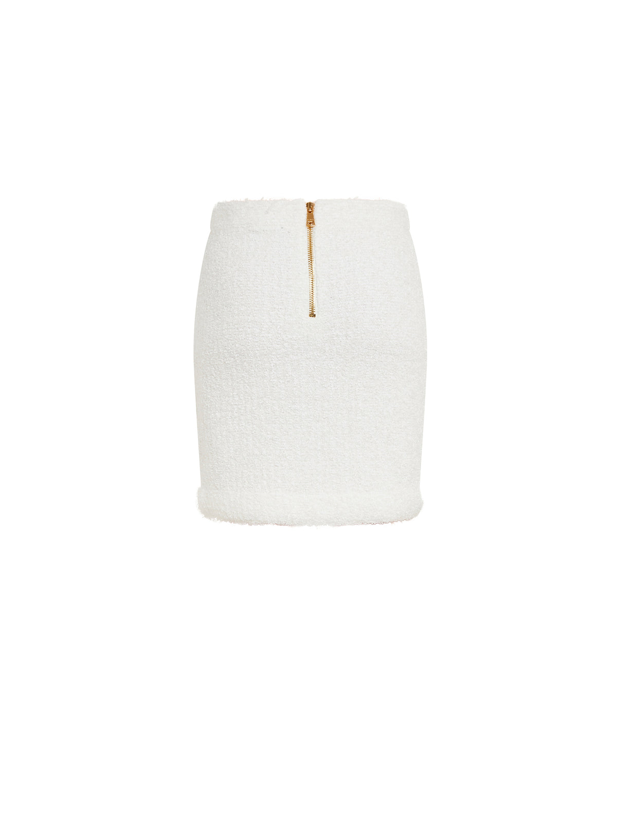Jupe courte en maille - Blanc