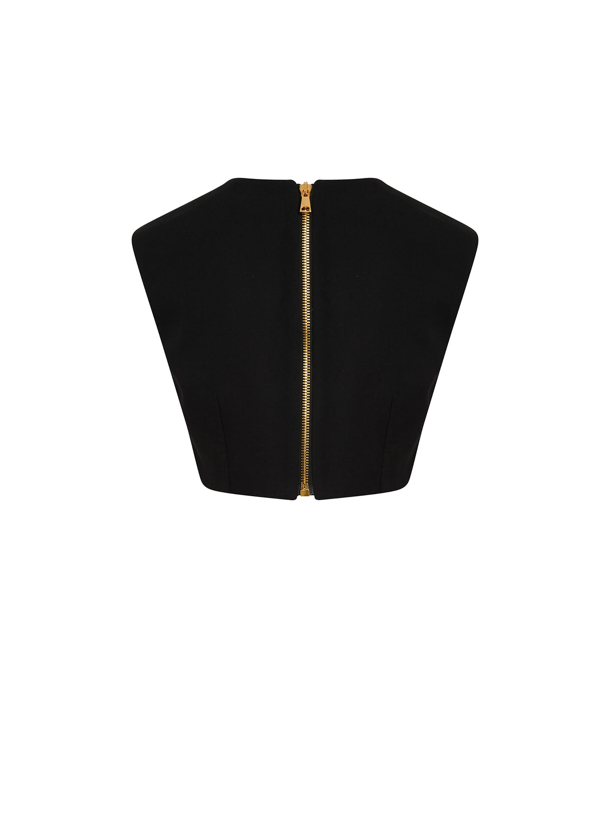 Wool crop top - Black