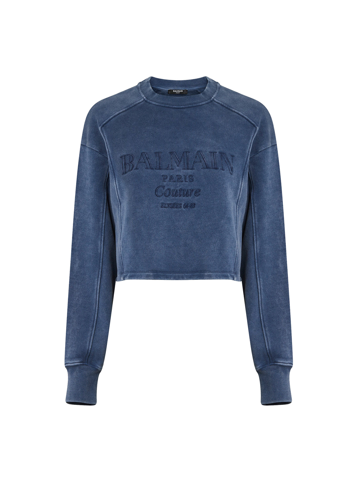 Sweatshirt brodé - Bleu & Bleu