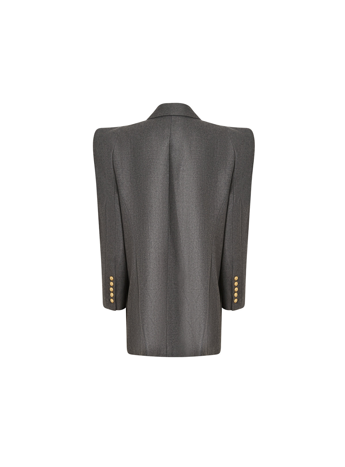 Veste asymétrique en laine - Gris