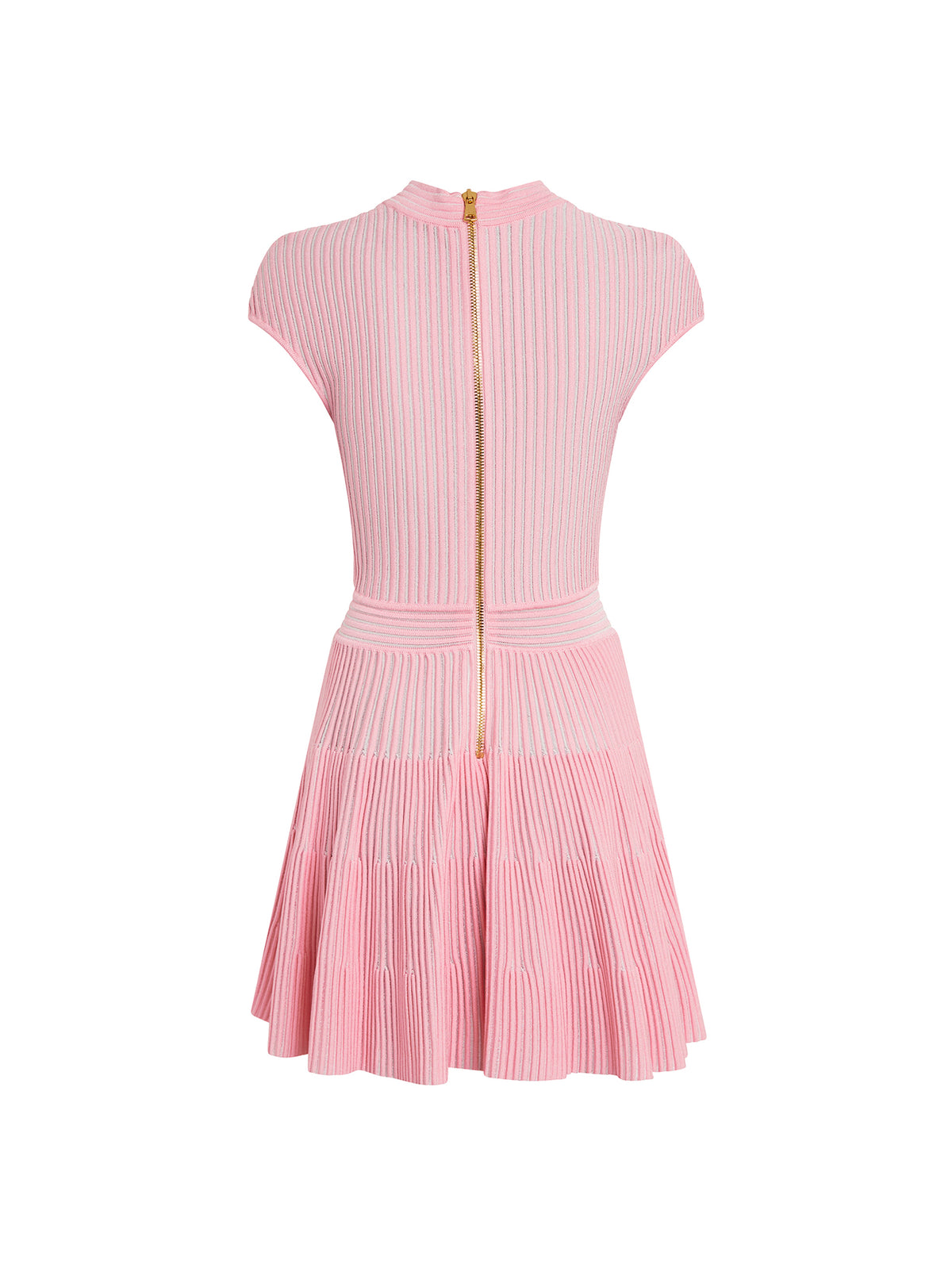 Robe à manches courtes flechage - Rose & Blanc