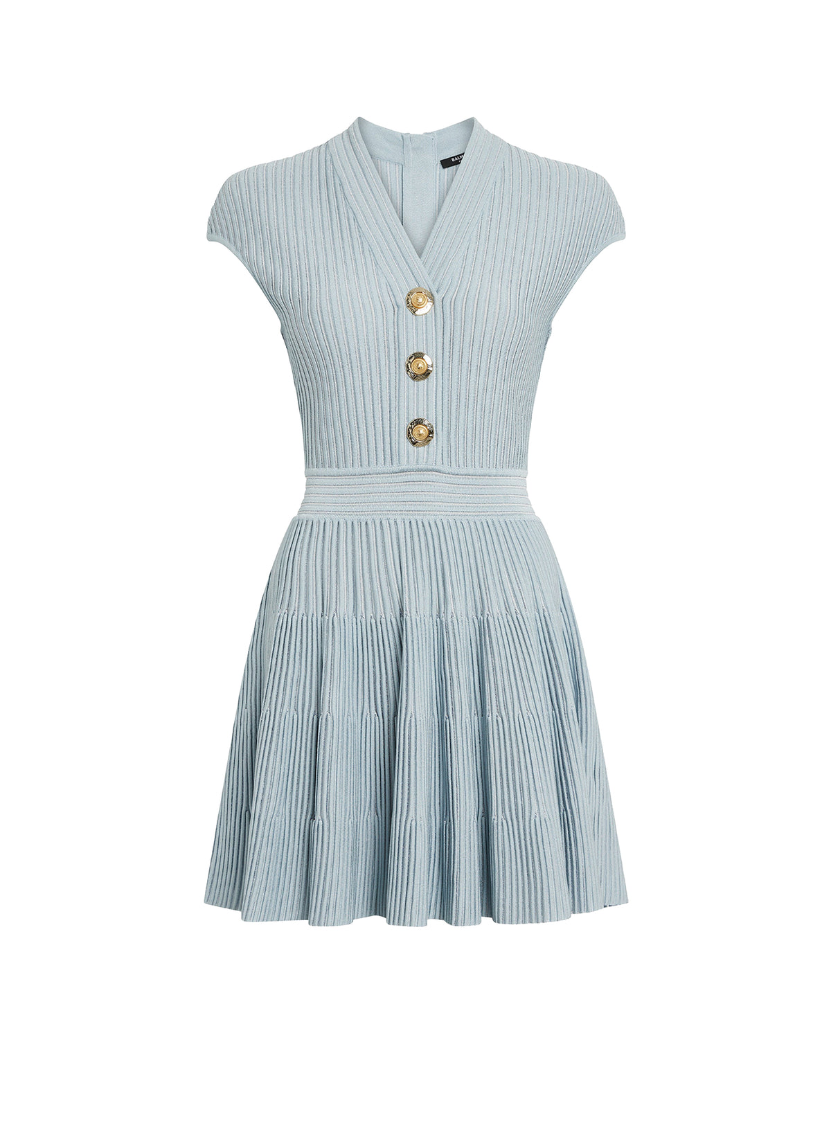 Robe courte à manches courtes - Bleu & Blanc