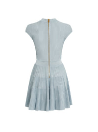 Robe à manches courtes flechage - Bleu & Blanc
