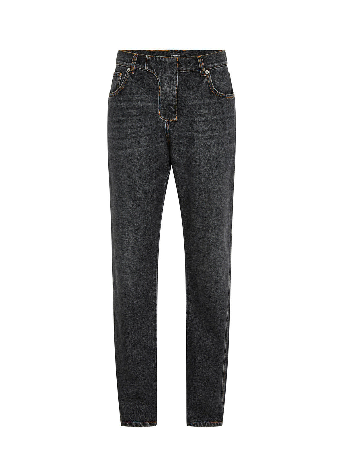 Jean taille basse -  gris wash - Gris Denim