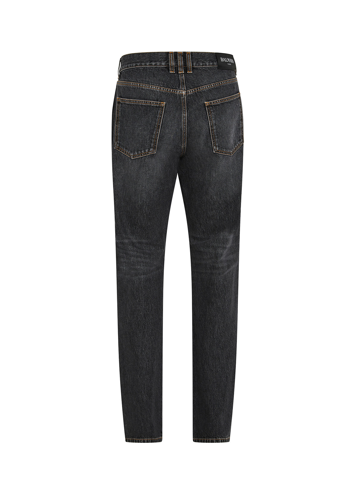 Jean taille basse -  gris wash - Gris Denim