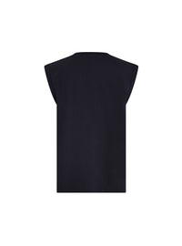 Débardeur imprimé balmain - Marine Foncé & Blanc