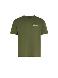 T-shirt imprimé balmain - Kaki Clair & Blanc