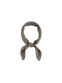 Silk monogram scarf - Ivory & Black