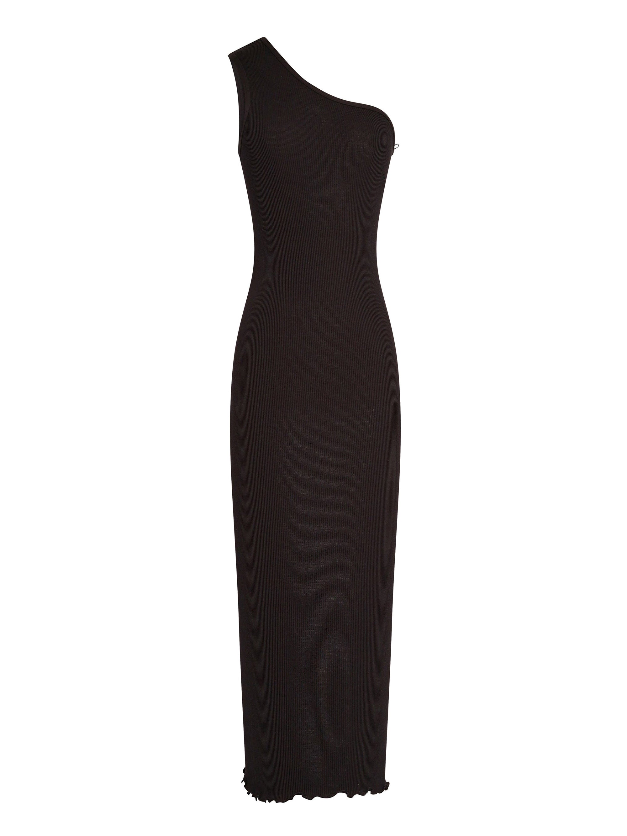 Robe tubulaire asymétrique - Black