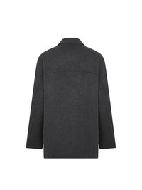 Veste double face en cachemire - Gris Fonce