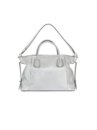 Sac Antigona Soft moyen modèle en cuir - Silvery Grey