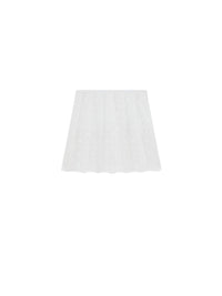Jupe plissée en jacquard monogramme 72 - White
