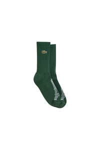 Chaussettes mi-hautes avec logo - Vert