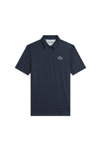 Polo à pois avec logo - Marine & Blanc