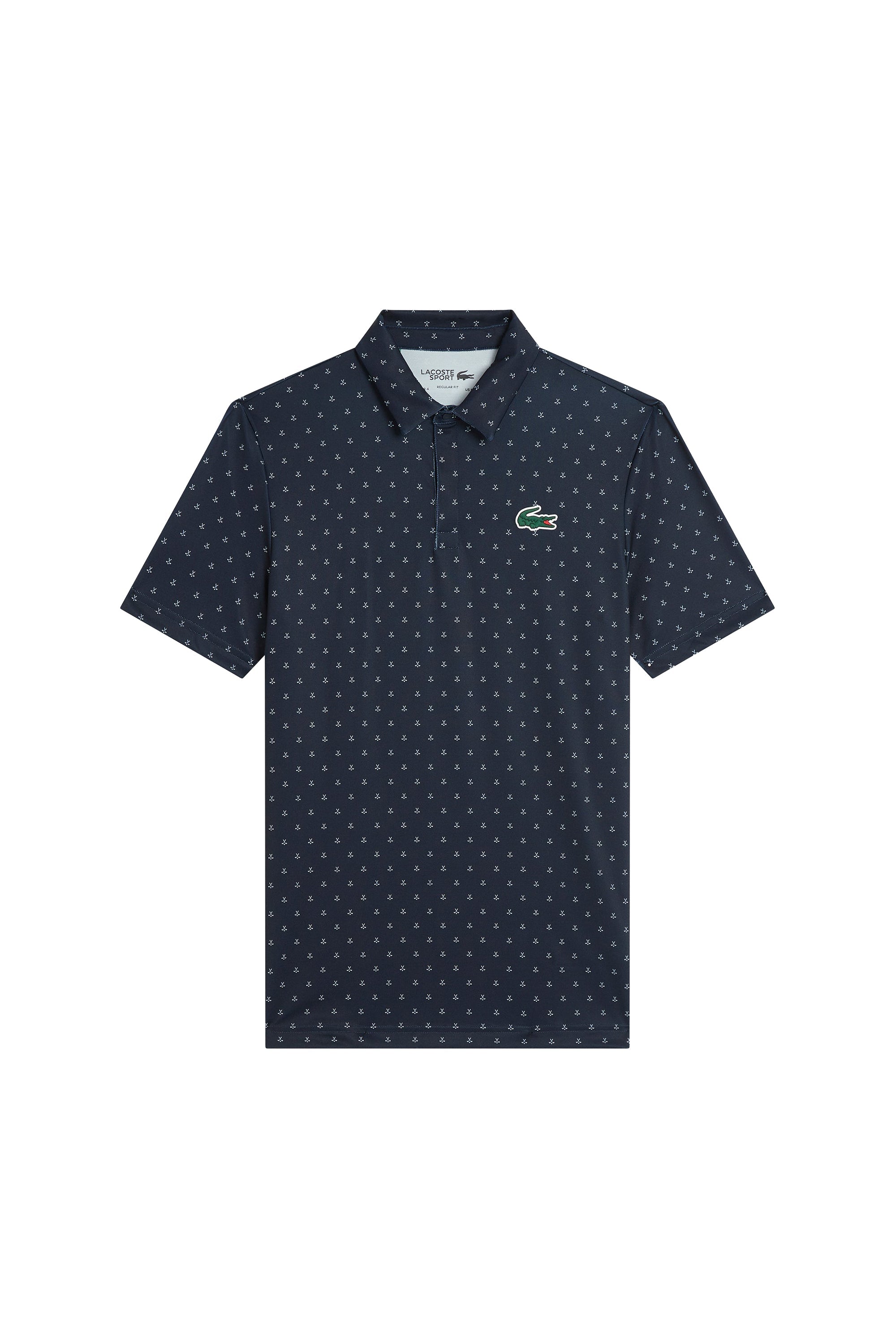 Polo à pois avec logo - Marine & Blanc
