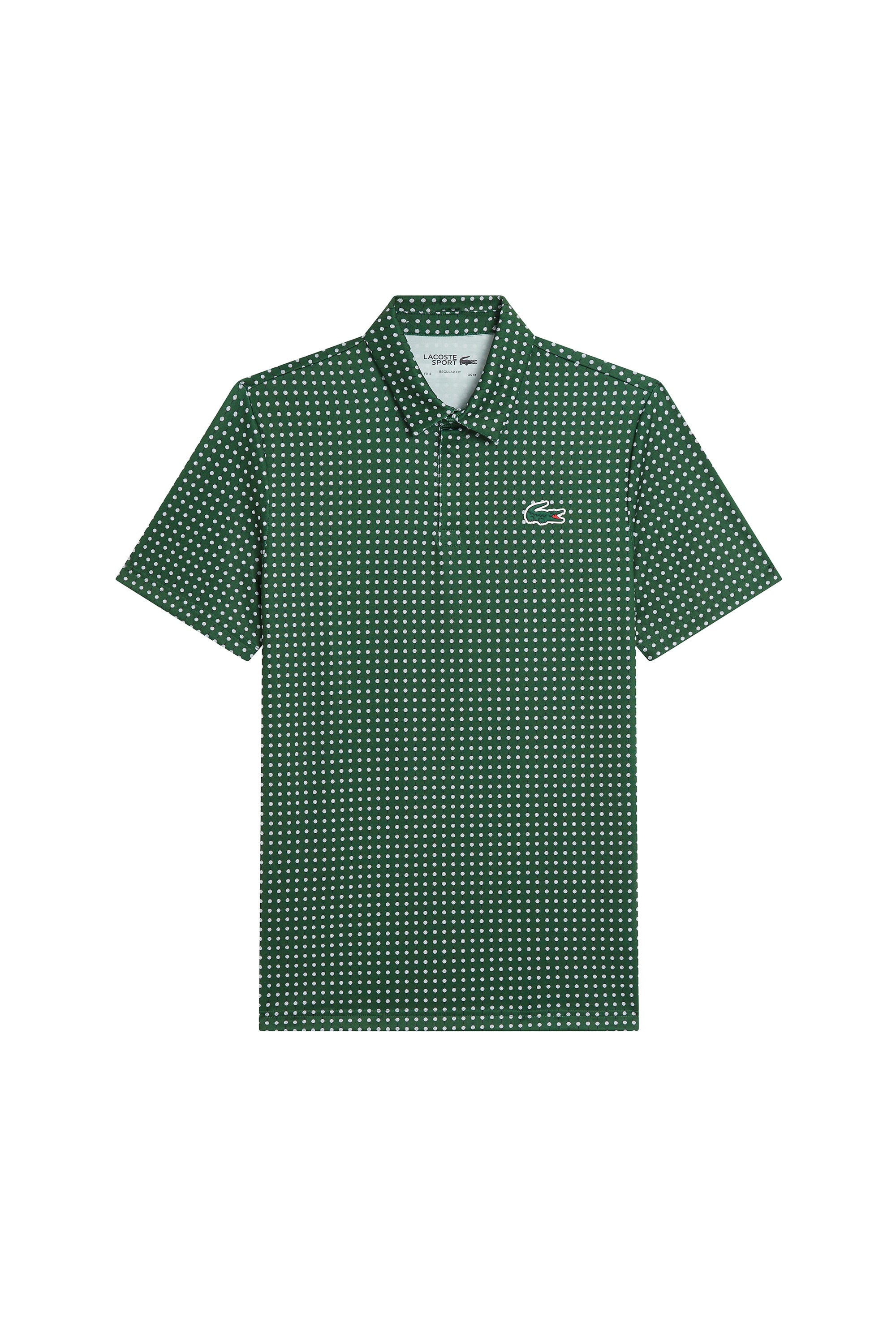 Polo à pois avec logo - Vert & Blanc