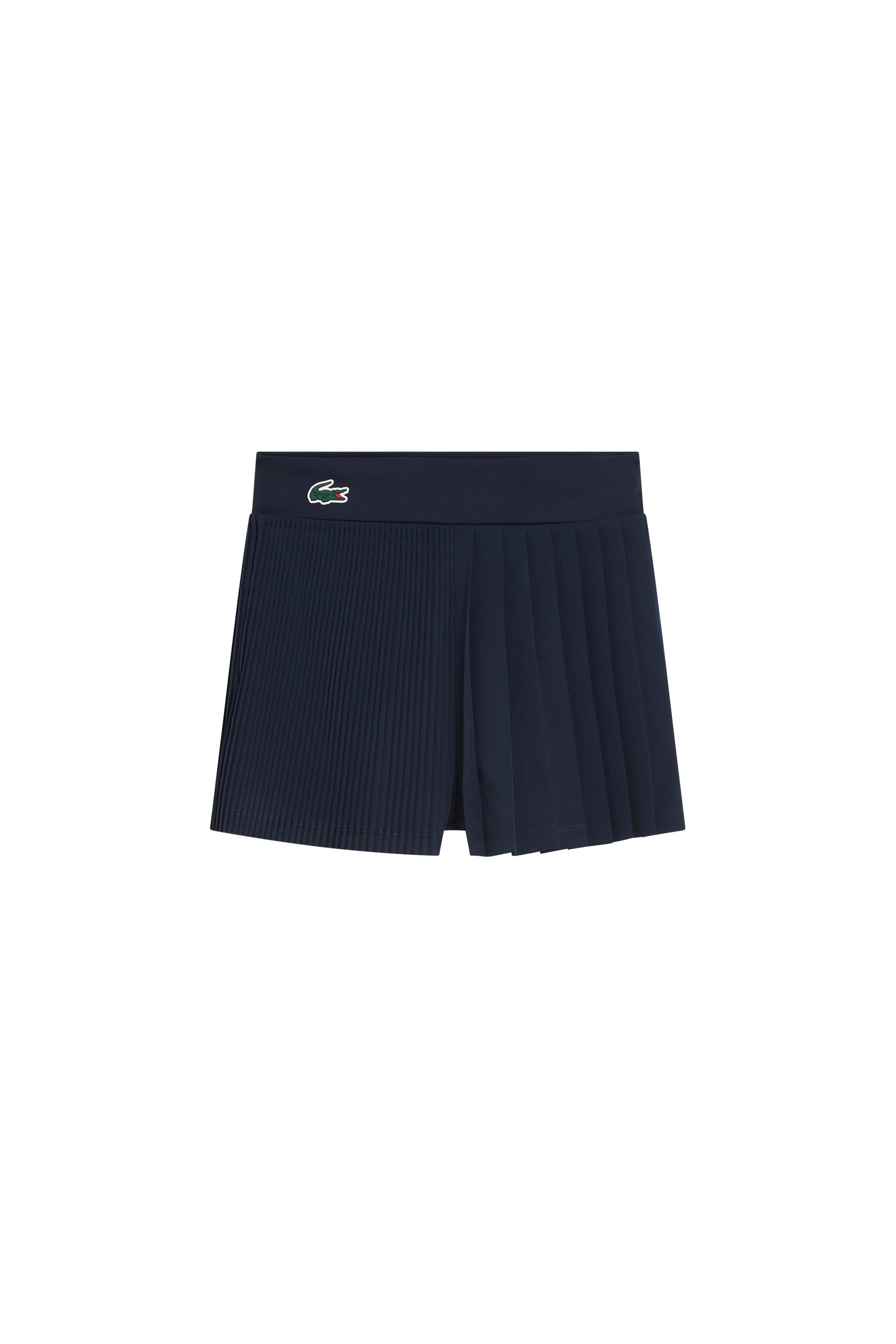 Pleated shorts with logo - Navy