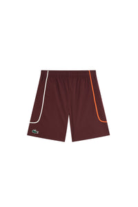 Shorts with logo piping - Expresso
