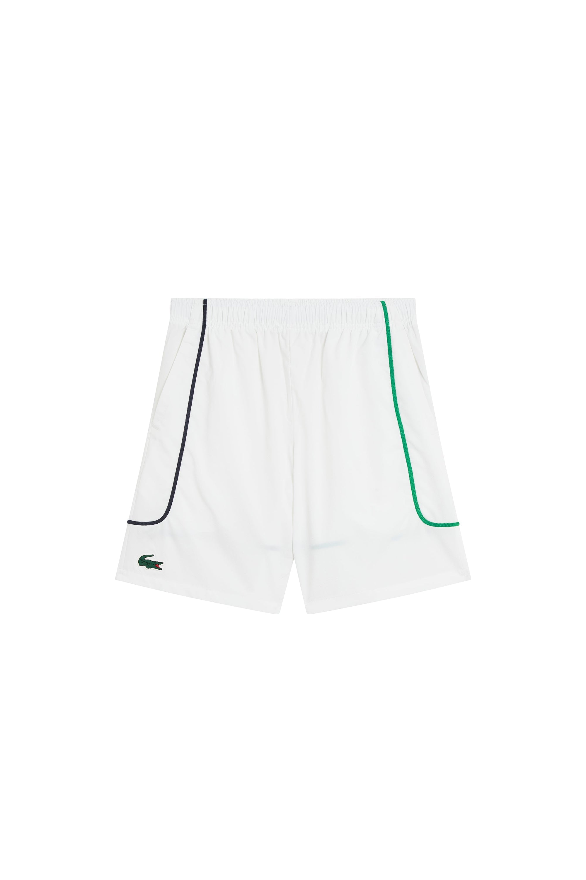 Short à liseré avec logo - Blanc